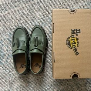 Khaki Green Dr. Marten Loafers